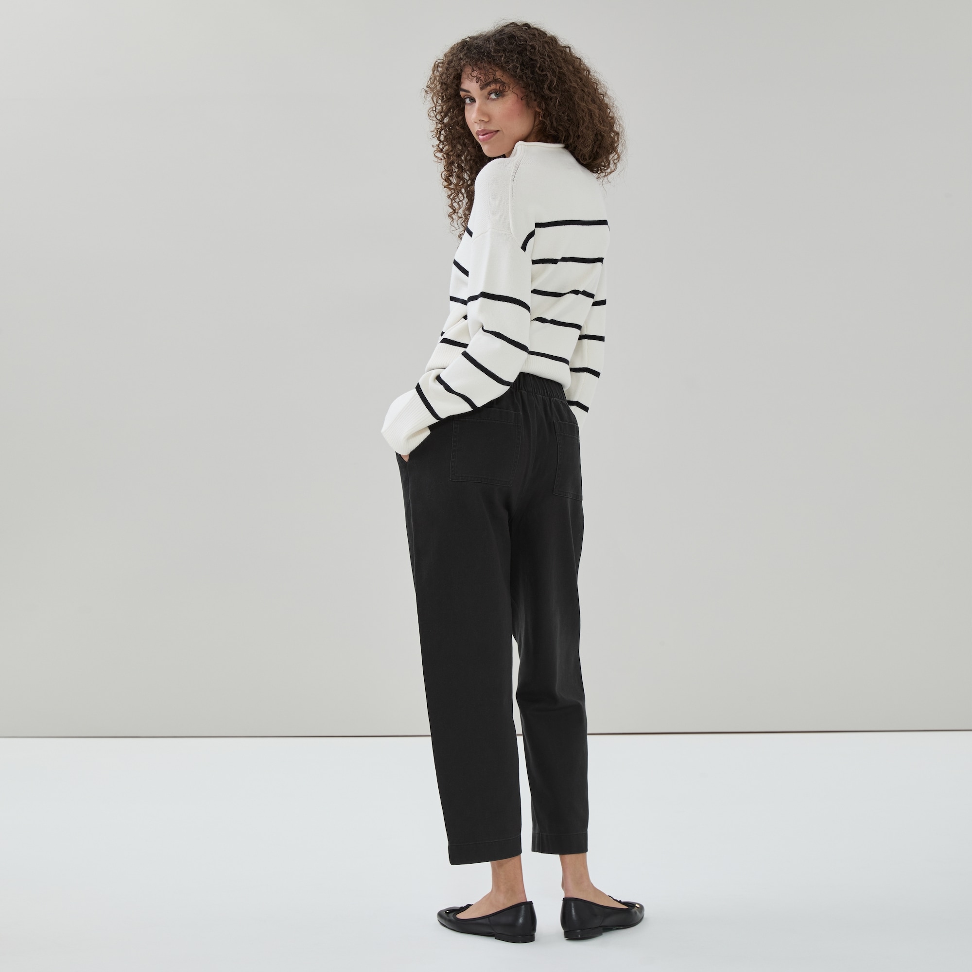 Pantalon sans attache longueur cheville