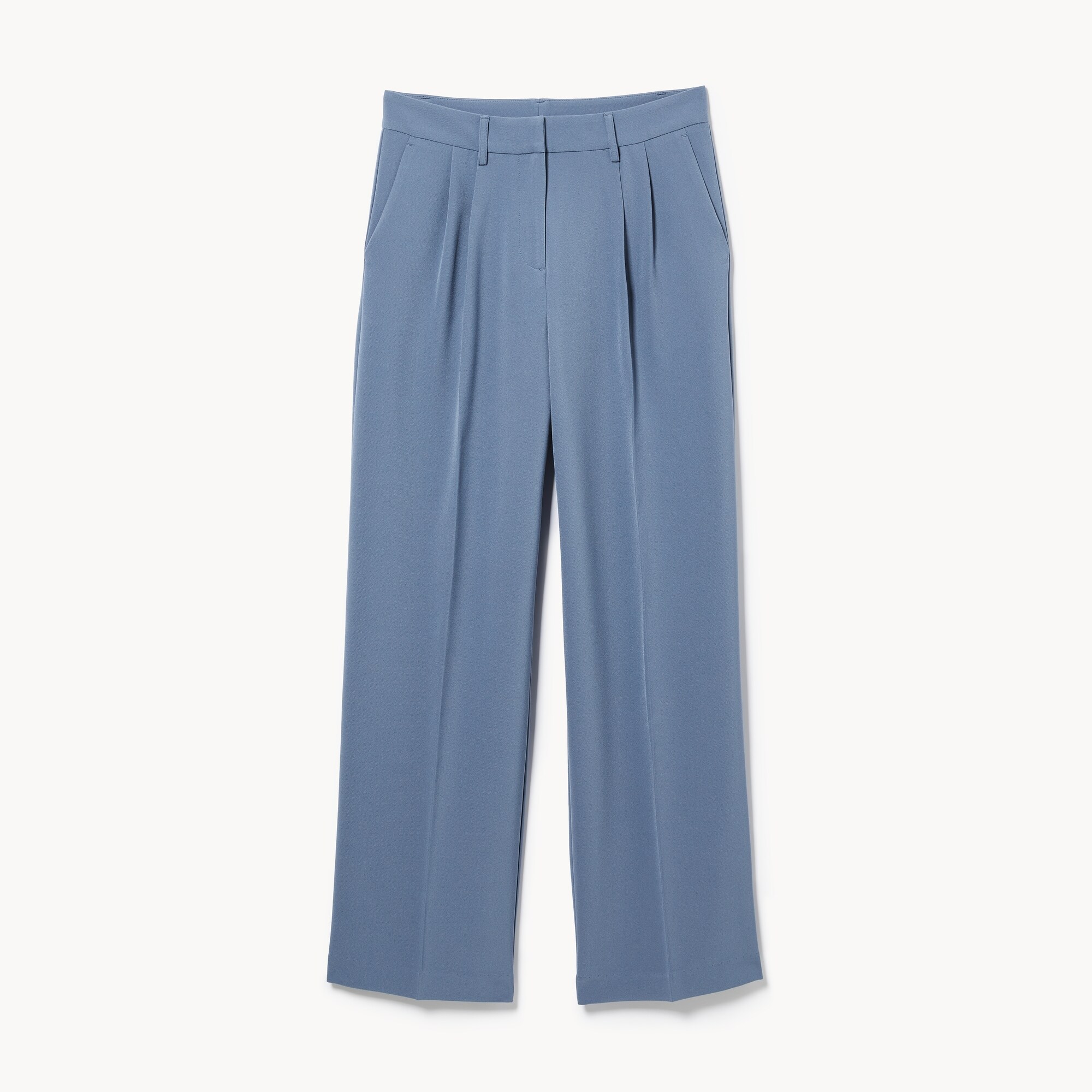 Pantalon plissé à jambe large