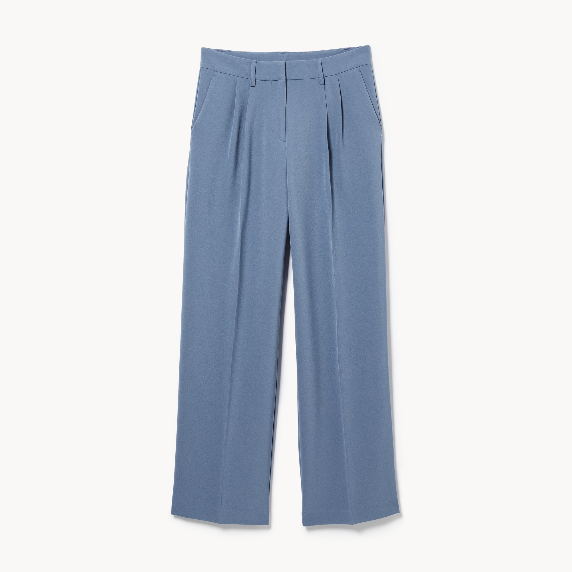Pantalon plissé à jambe large