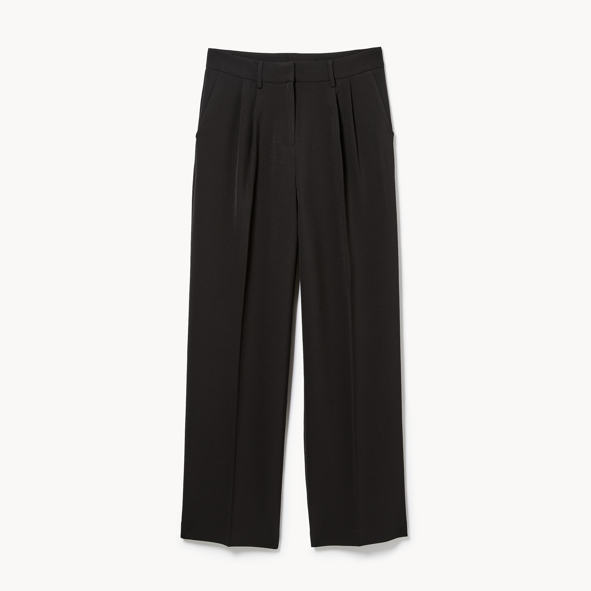 Wide Leg Pleated Trouser