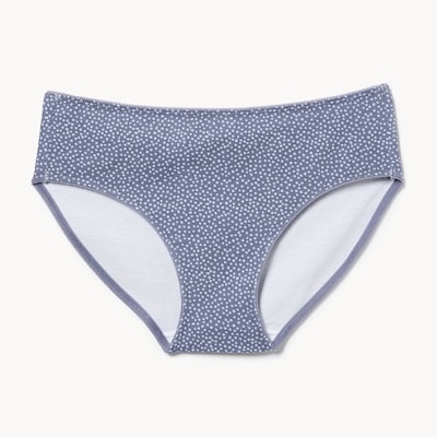 Culotte à taille basse en picot - Bleu
