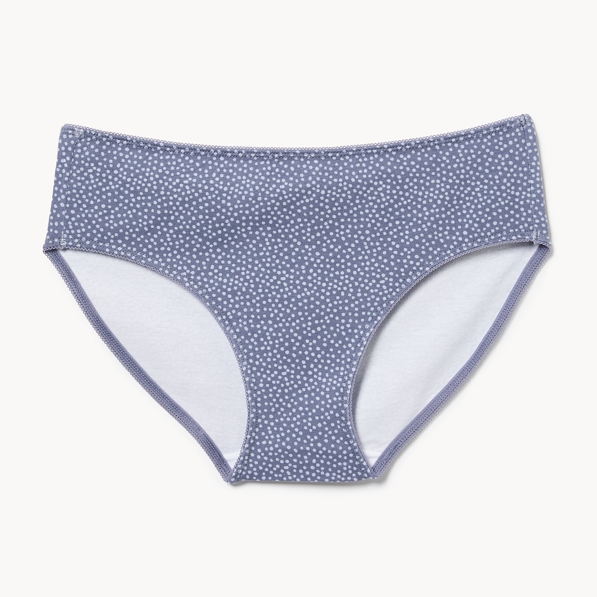 Culotte taille basse en picot - Bleu
