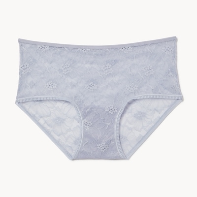 Culotte garçonne en dentelle - Bleu Cendré