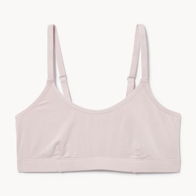 Bustier à encolure ronde en modal - Lilas