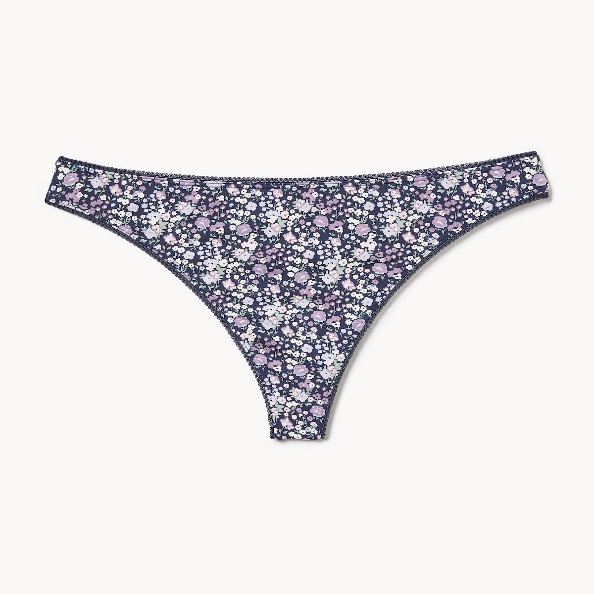 Picot Thong - Navy