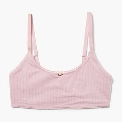 Pointelle Bralette - Lilac