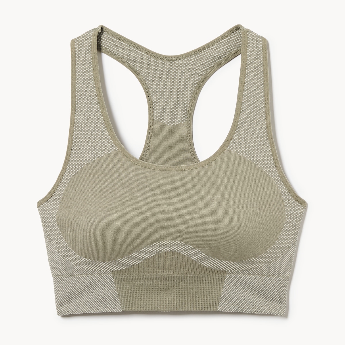 Soutien-gorge sport sans couture - Vert Poussiereux