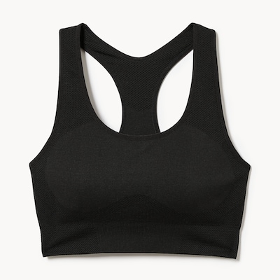 Soutien-gorge sport sans couture - Noir