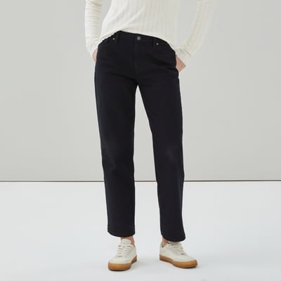 Relaxed Black Wash Jean - Black