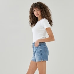 Joe Fresh Medium Wash High Rise Short 1 ea, $29.00/1ea