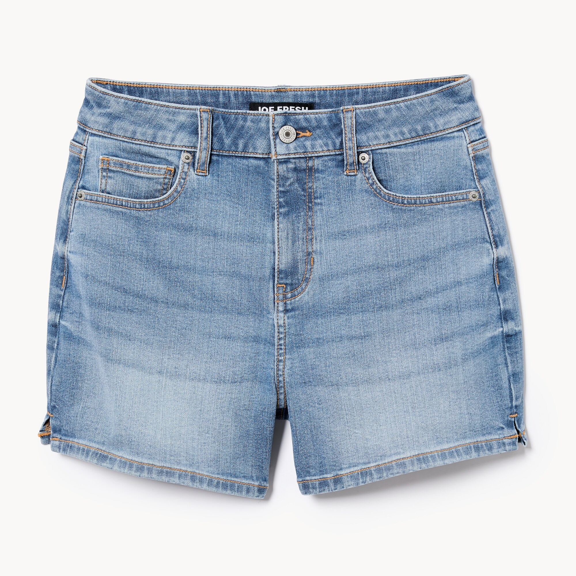 Medium Wash High Rise Short