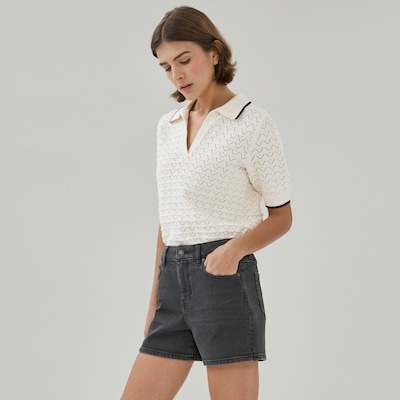 Joe Fresh Short à taille haute noir délavé 1 ea, 29,00 $/1ch
