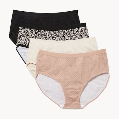 Ens. de 4 culottes en coton biologique - Noir
