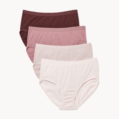 Organic Cotton 4-Pack Brief - Mauve