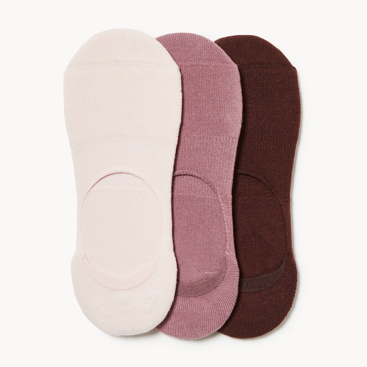 Terry 3-Pack Footlets - Pink