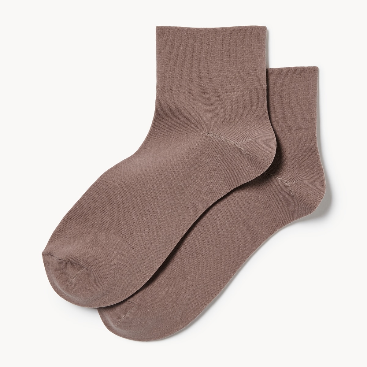 2-Pack Opaque Quarter-Crew Socks
