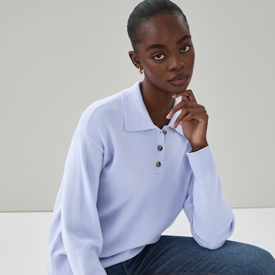 Collared Sweater - Lavender