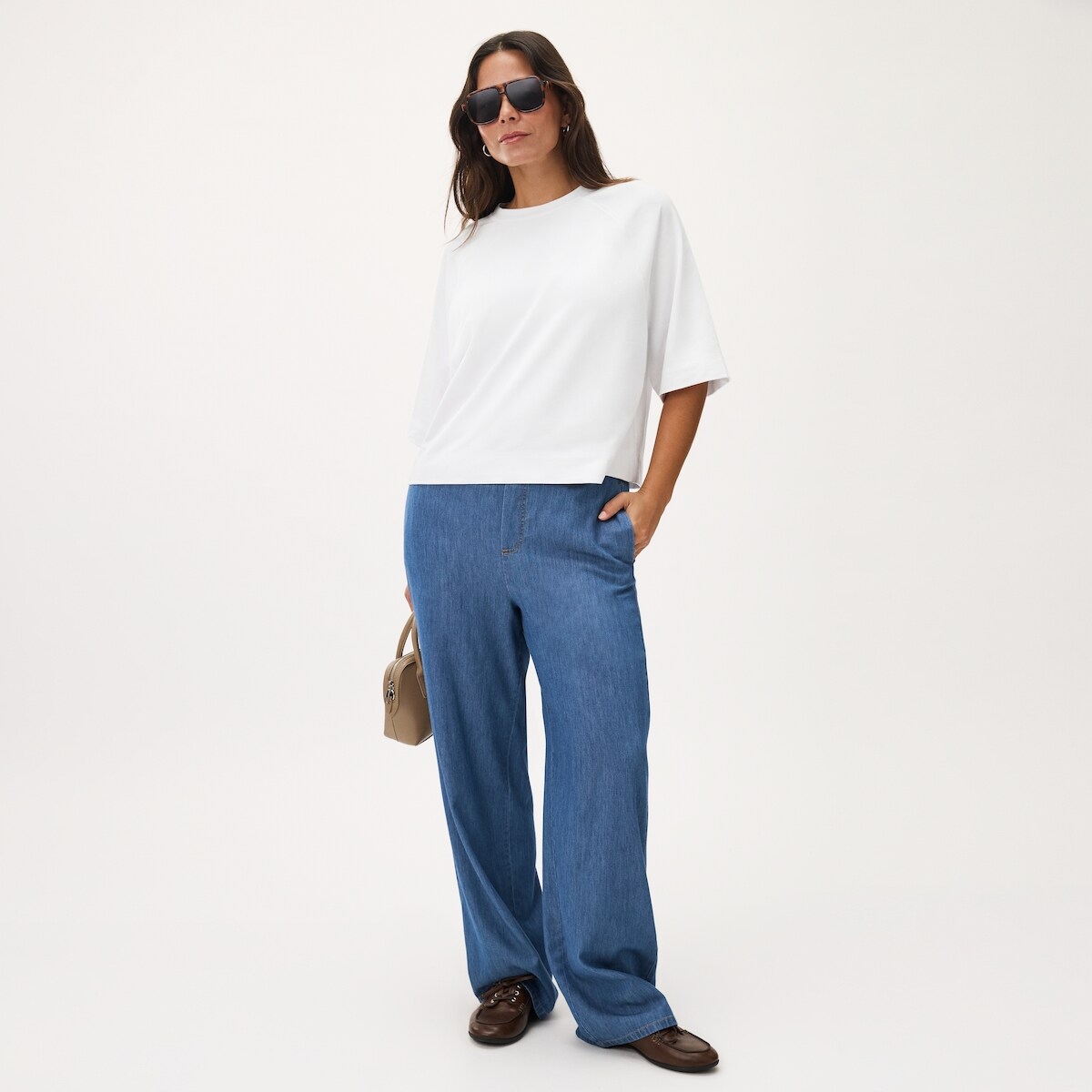 French Terry T-Shirt - Bright White