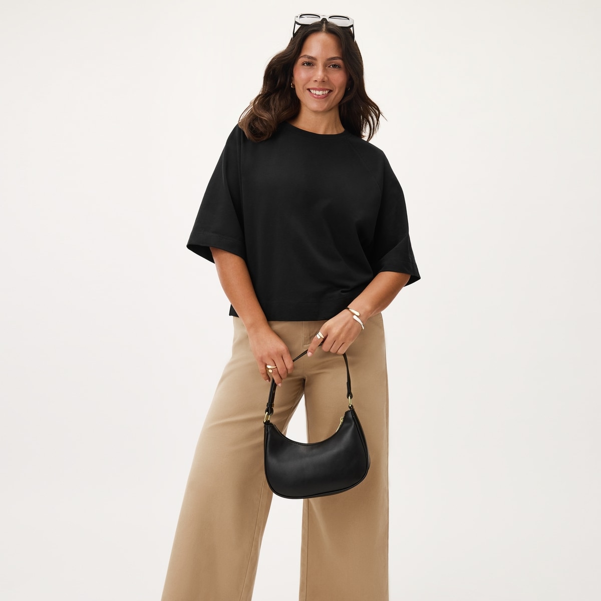 French Terry T-Shirt - Jf Black