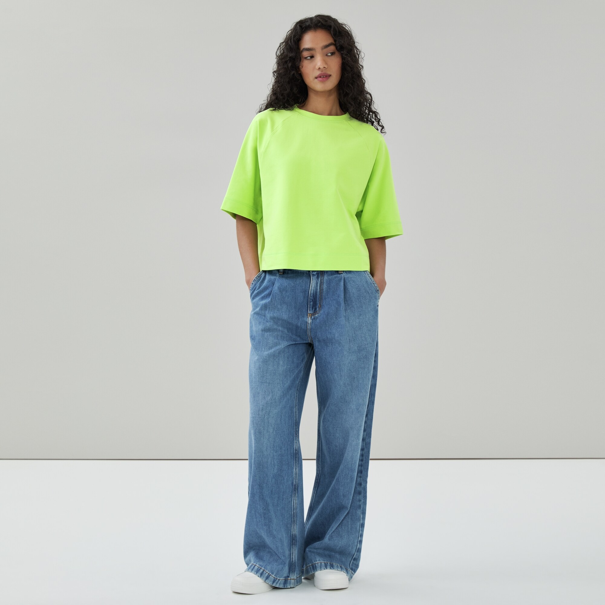 T-shirt en ratine bouclée