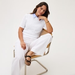 Joe Fresh Cable Knit Short Sleeve Sweater 1 ea, $35.00/1ea