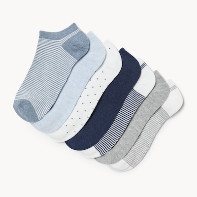 7-Pack Low-Cut Socks - Blue
