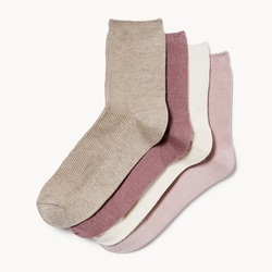 Joe Fresh Bamboo 4-Pack Quarter-Crew Socks 1 ea, $12.00/1ea