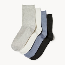 Joe Fresh Bamboo 4-Pack Quarter-Crew Socks 1 ea, $12.00/1ea