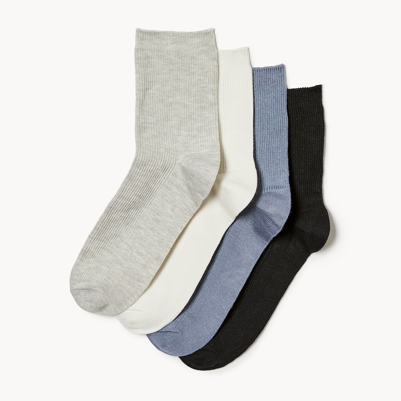 Bamboo 4-Pack Quarter-Crew Socks