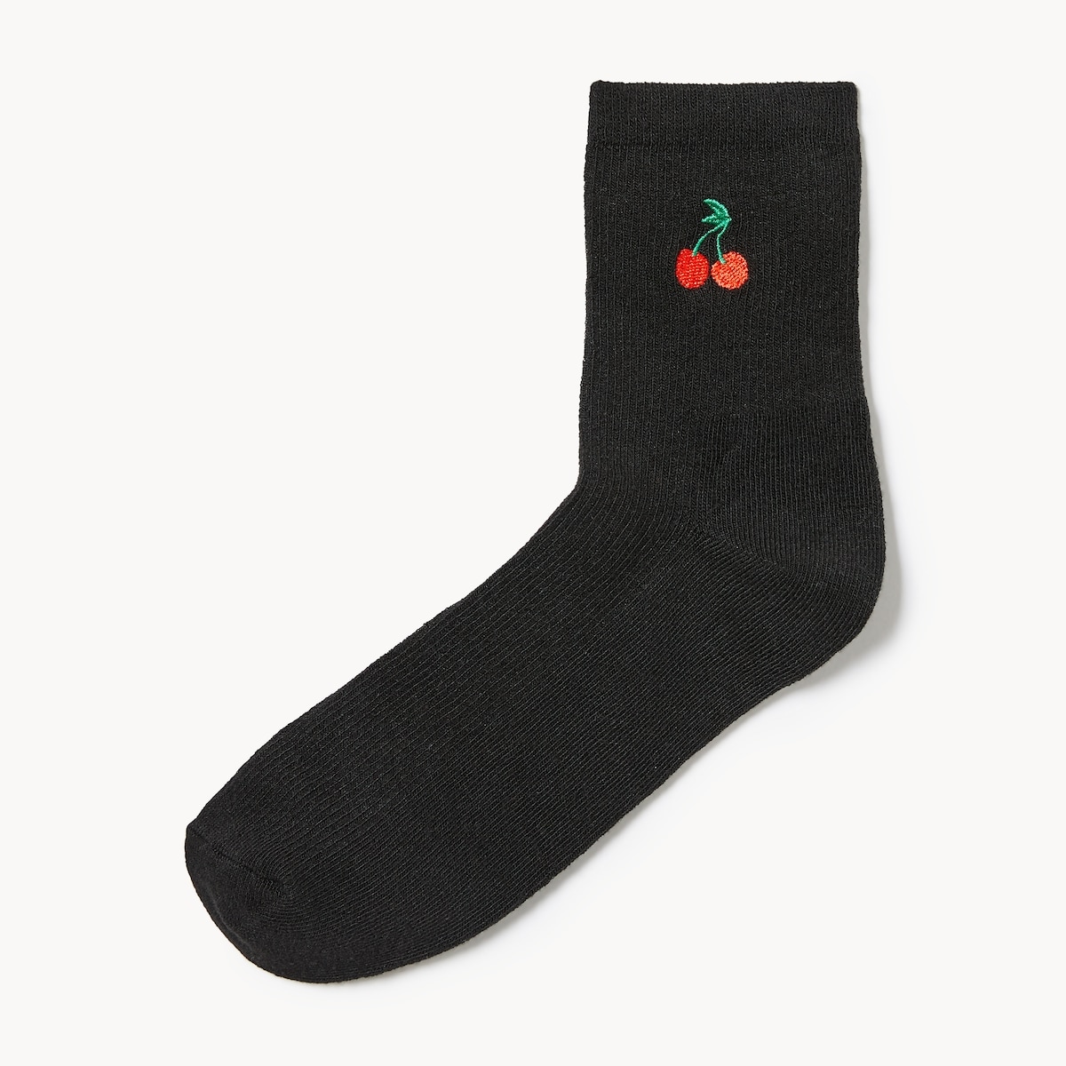 Embroidered Mid-Crew Socks