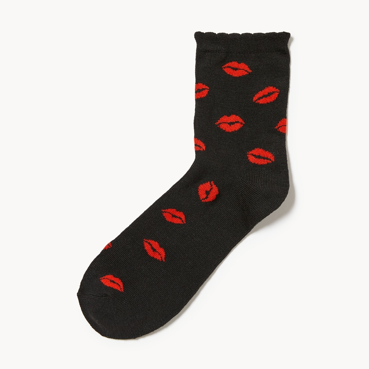 Printed Mid-Crew Socks