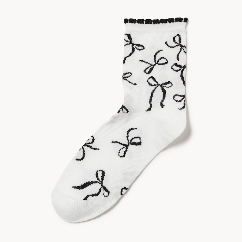 Printed Mid-Crew Socks