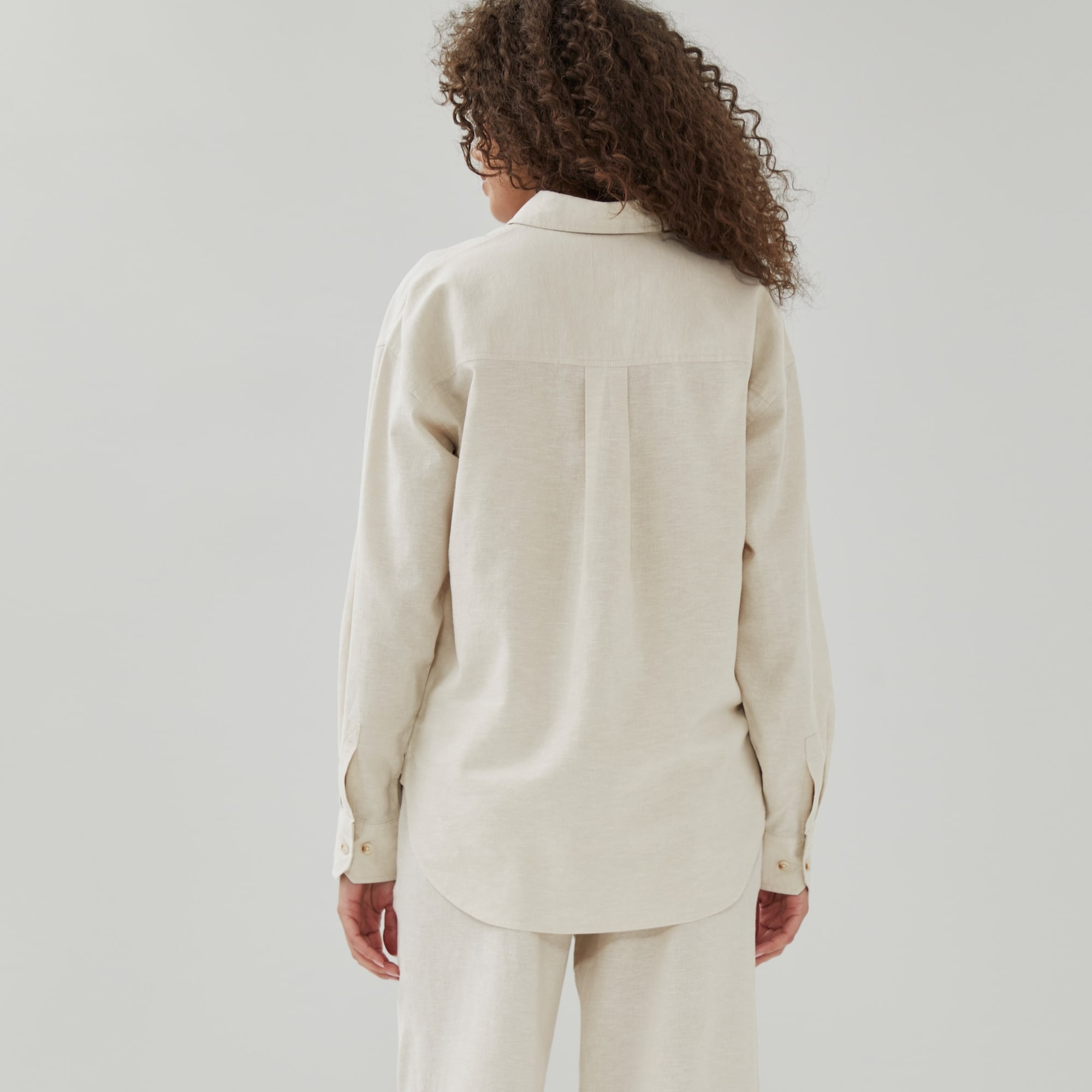 Linen Cotton Oversized Shirt