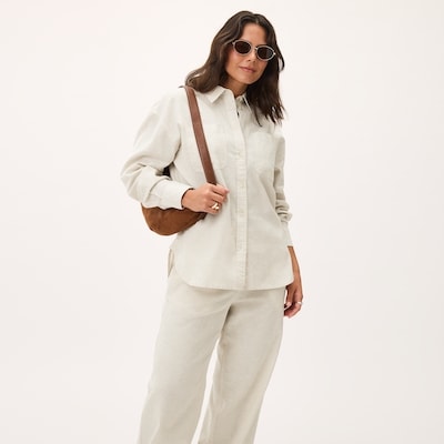 Cotton Linen Oversized Shirt - Linen