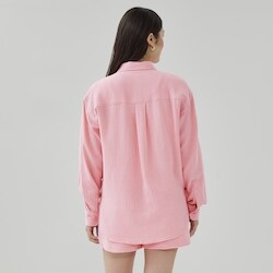 Joe Fresh Oversized Crinkle Gauze Button-Up Shirt - 1 ea | No