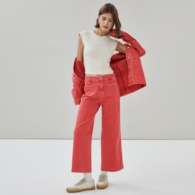 Joe Fresh Jean à taille haute rouge 1 ea, 49,00 $/1ch