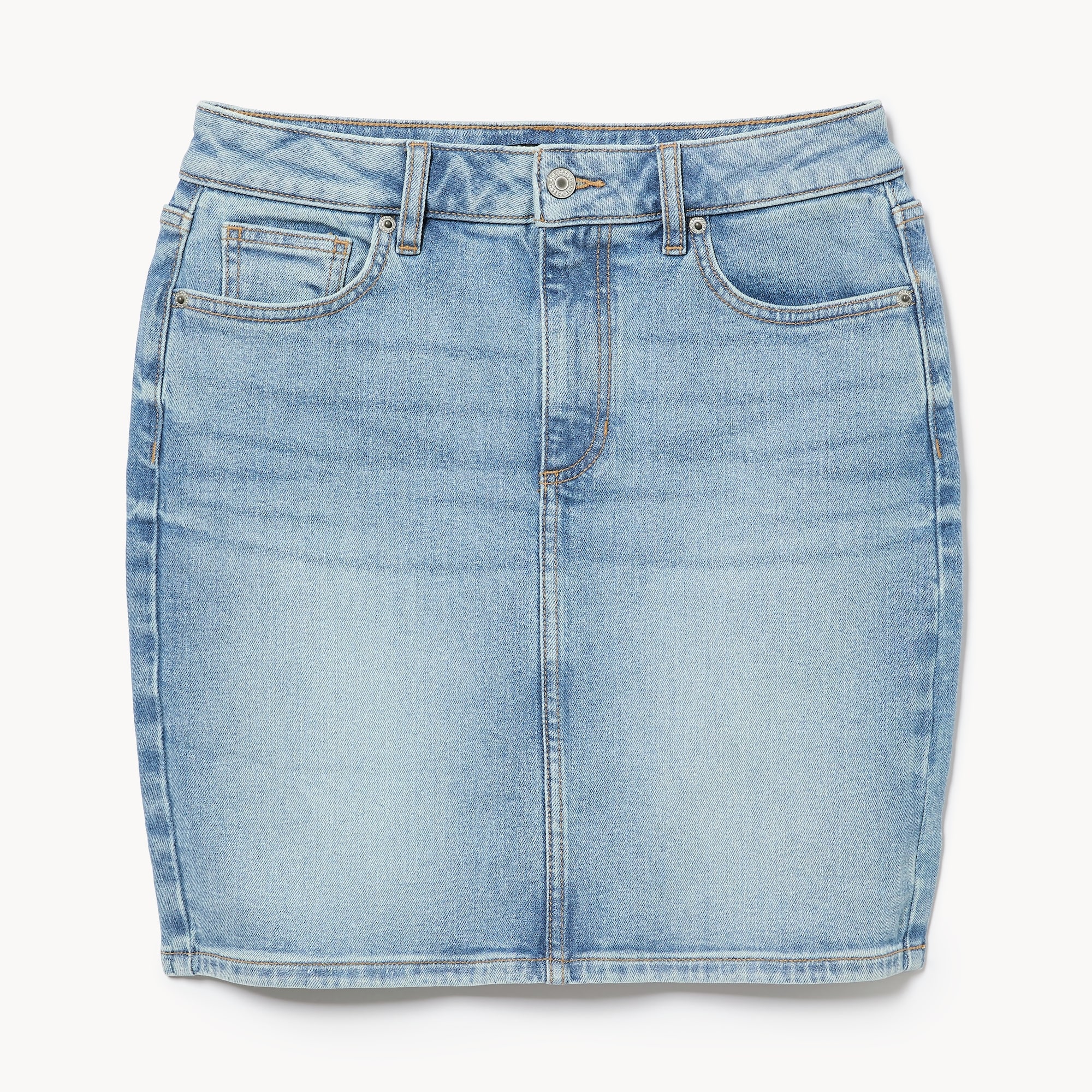 Denim Mini Skirt in Medium Wash from Joe Fresh