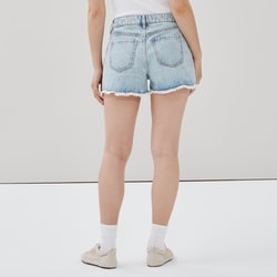 Joe Fresh Light Wash High Rise Distressed Short - 1 ea | Loblaws