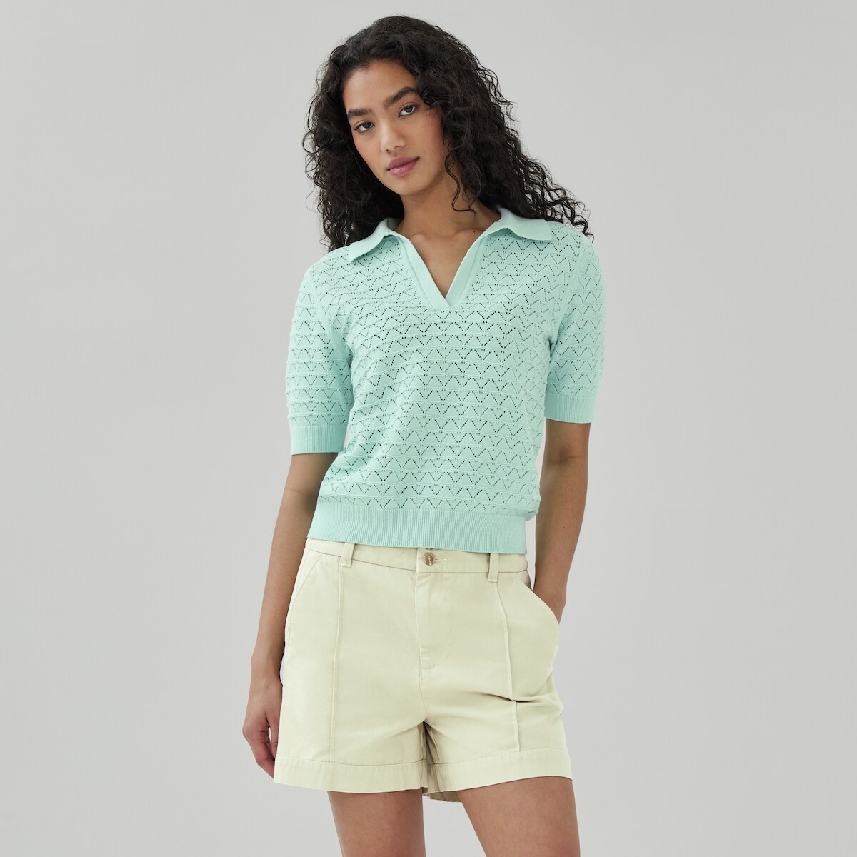 Canvas Utility Short - White Sand