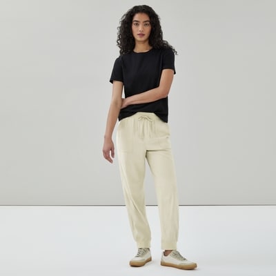 Pantalon de jogging à taille mi-haute - Gris Pierre
