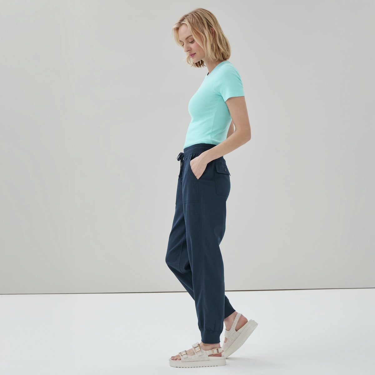 Mid Rise Jogger - Dark Blue