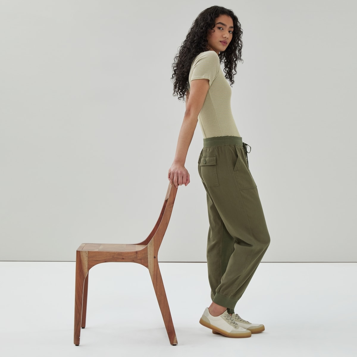 Mid Rise Jogger - Dark Olive