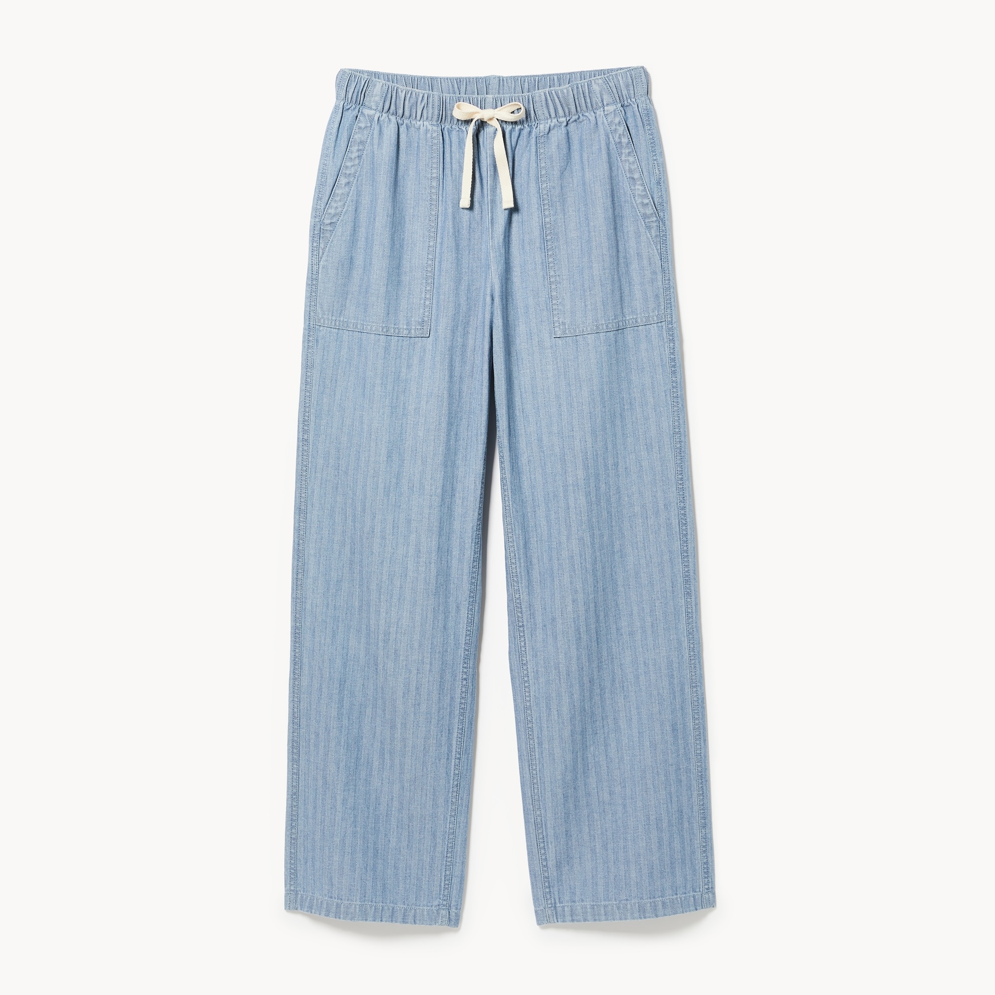 Light Wash Pull-On Utility Pant