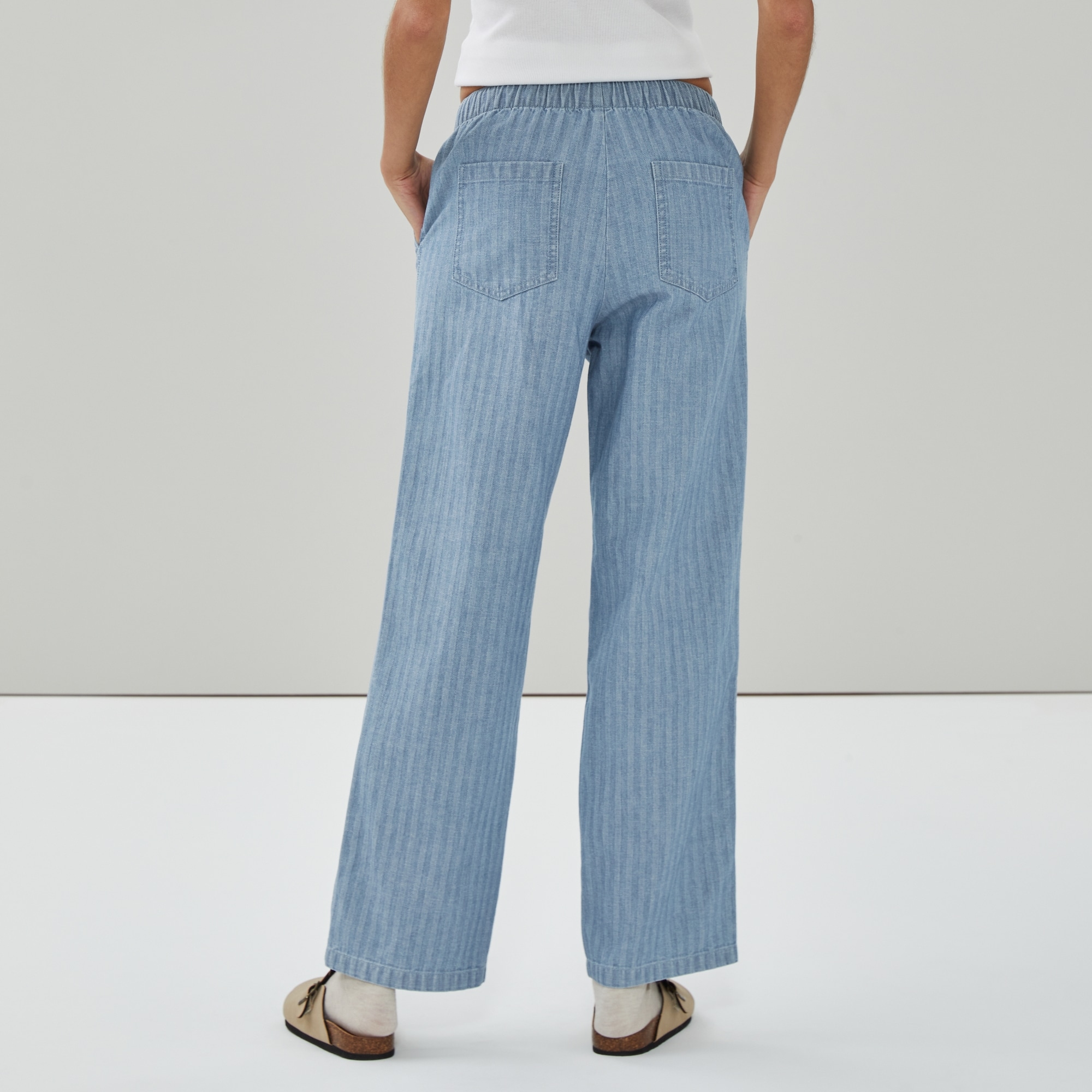 Light Wash Pull-On Utility Pant in Light Wash from Joe Fresh