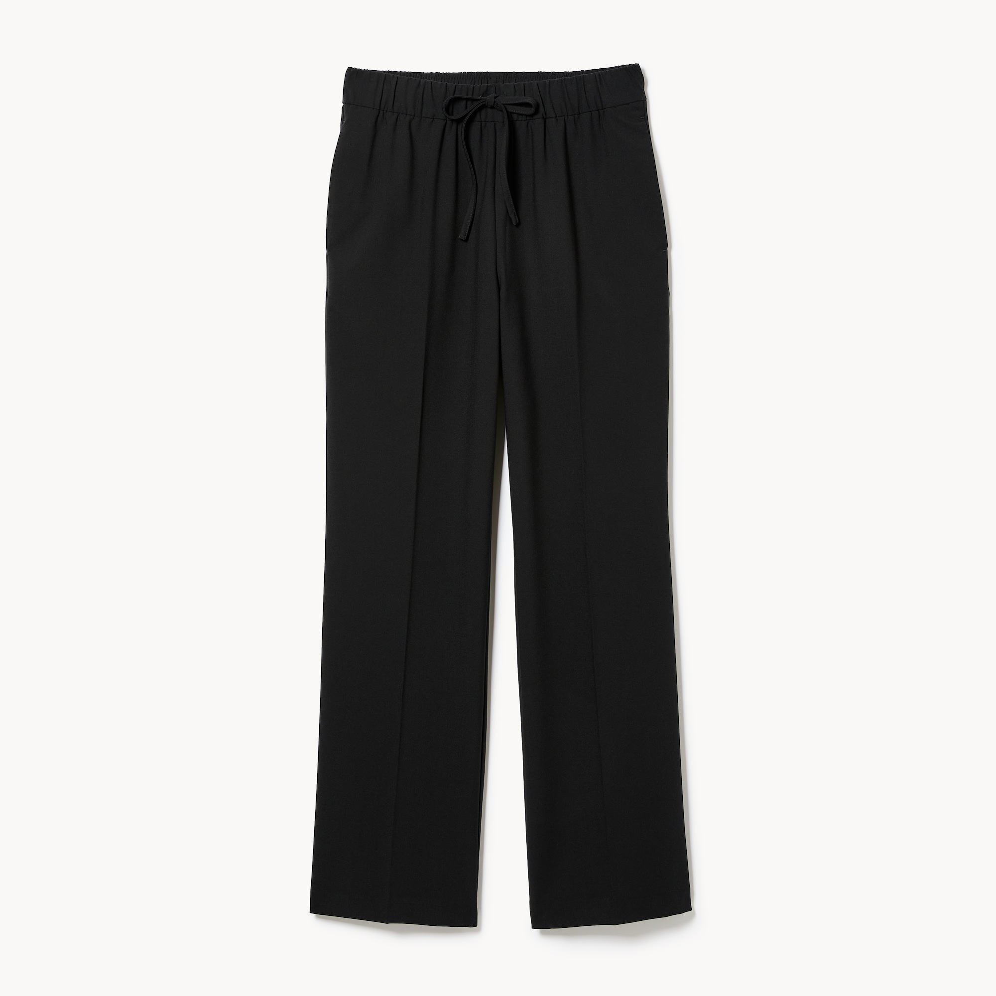 Wide Leg Pull-On Suit Pant in JF Black from Joe Fresh