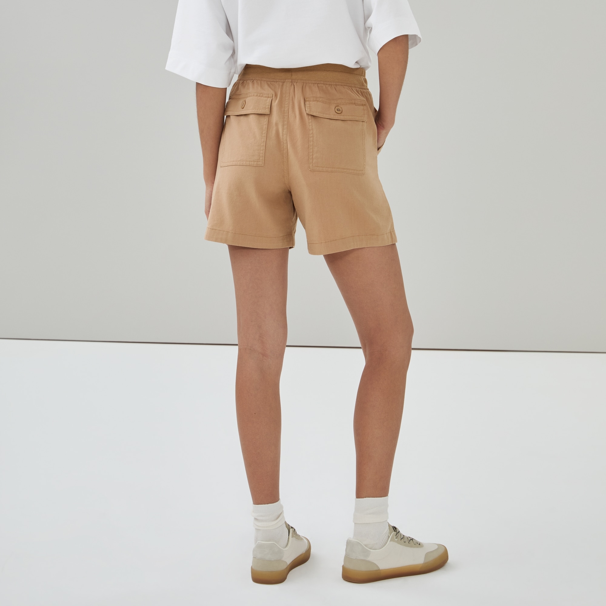 JOSEMOON TWILL SHORT PANTS/ツイルショートパンツ Twill Short in Camel from Joe Fresh