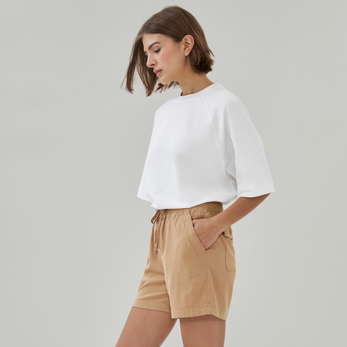 Twill Short - Camel