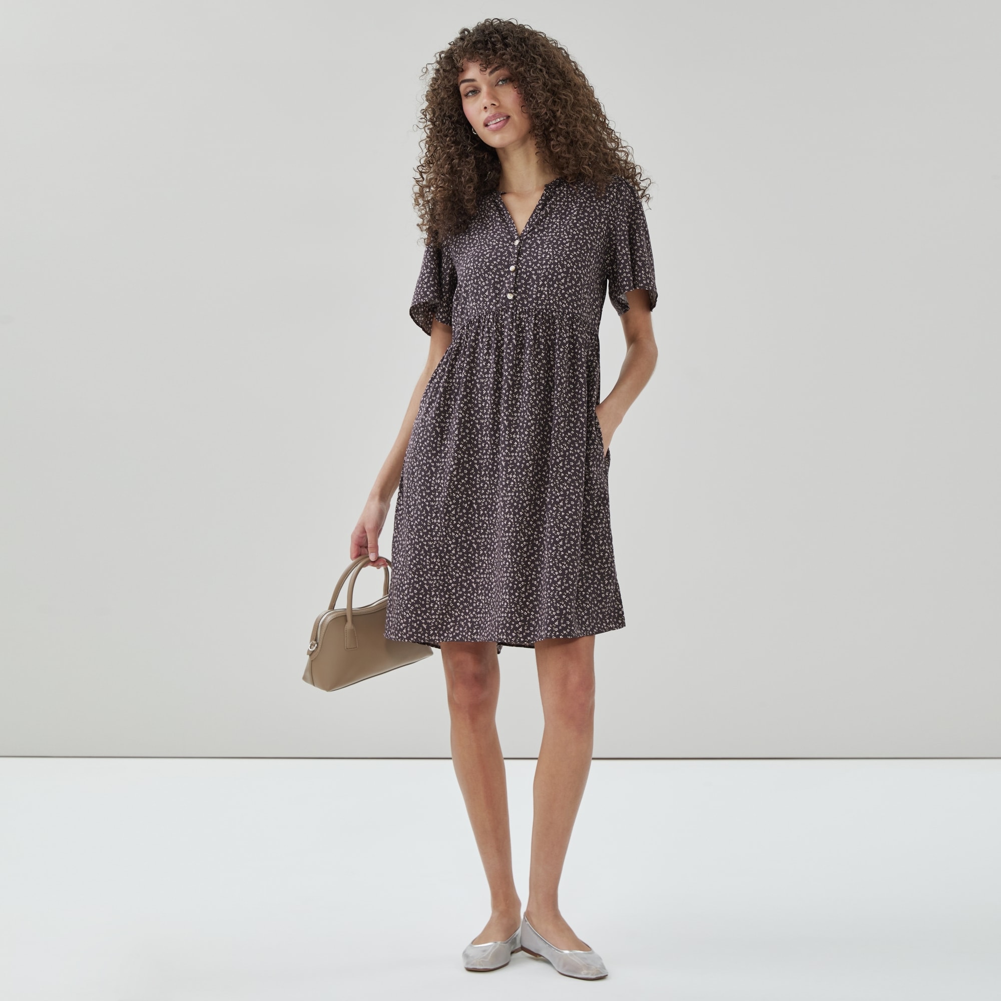 Flutter Sleeve Dress