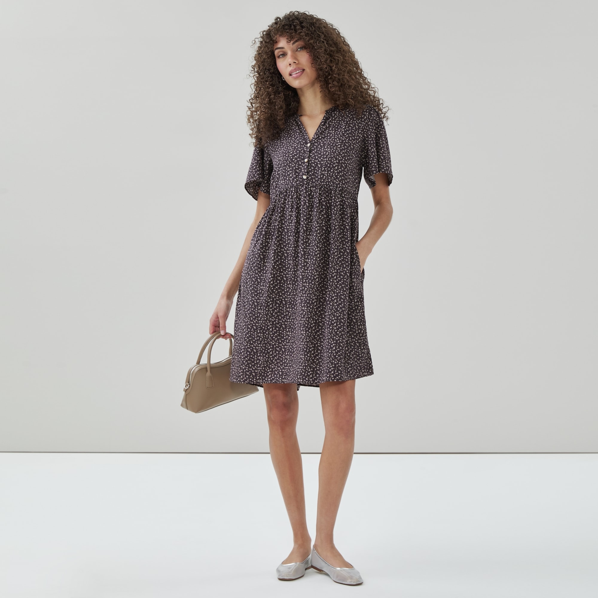 Flutter Sleeve Dress