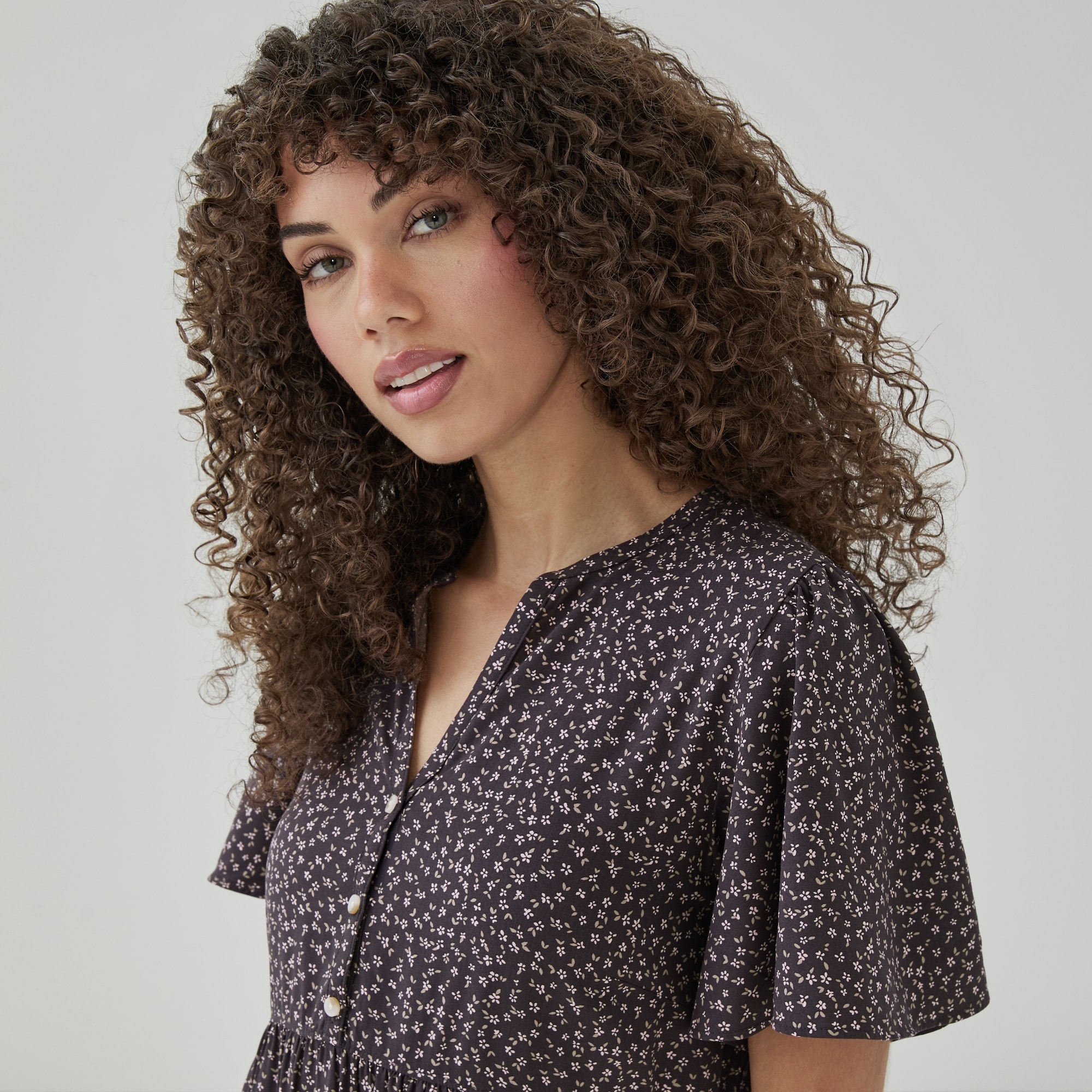 Flutter Sleeve Dress